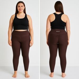 Echt Brown Arise Scrunch Leggings Inseam 25" Size XL(14)